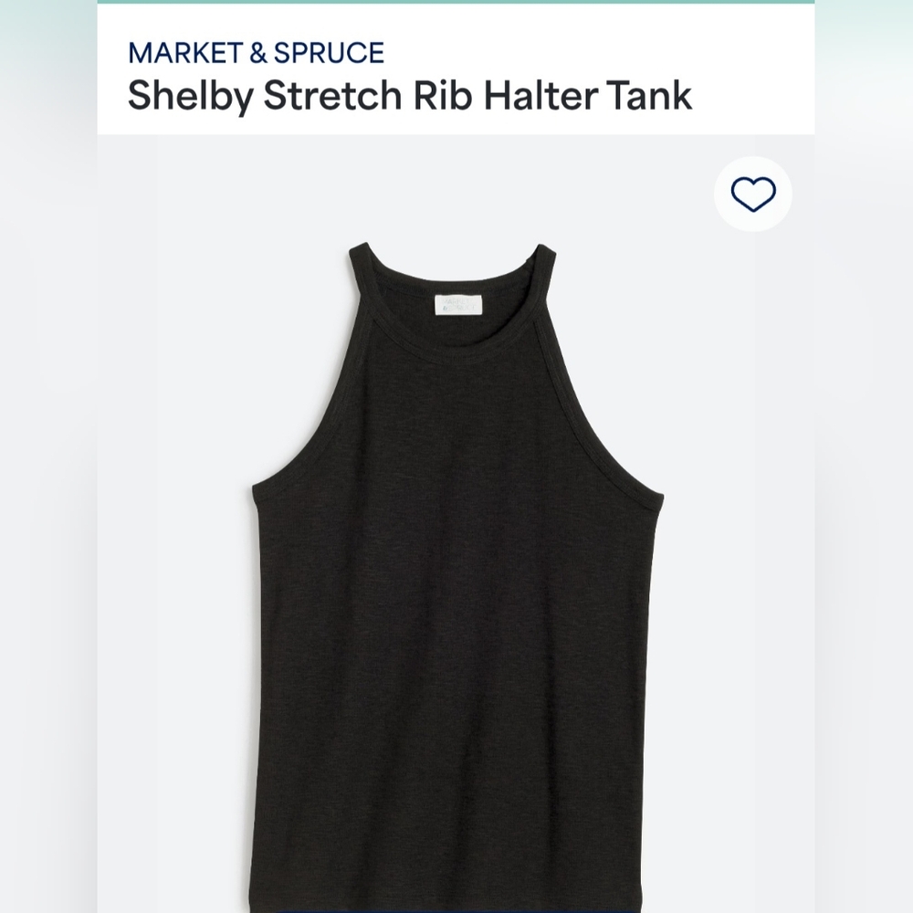 Classic Black Rib Halter Tank Top - Women